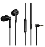 Наушники с регулировкой громкости 1MORE E1017 Dual Driver In-Ear Headphones для iPhone / iPod / iPad черные