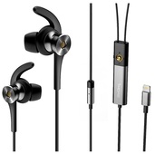 Наушники с регулировкой громкости 1MORE E1004 Dual-Driver LTNG ANC In-Ear Headphone для iPhone / iPod / iPad серые (1MEJE0020)