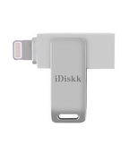 Внешний накопитель iDiskk MFI 16GB для iPhone / iPod / iPad серебристый