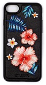 Пластиковый чехол с вышитым рисунком Santa Barbara Flowers Series для iPhone 8 / iPhone 7 черный