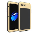 Противоударный металлический чехол LunaTik TakTik Strike для iPhone 8 / iPhone 7 золотистый