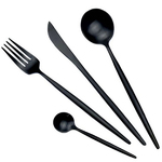 Набор столовых приборов Xiaomi Maison Maxx Stainless Steel Cutlery Set черный