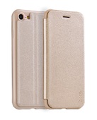 Кожаный чехол HOCO Juice Series Nappa Leather Case для iPhone 8 / iPhone 7 золотой