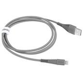 Плетеный кабель Momax MFI Tough Link Cable Lightning to USB 120 см для iPad / iPhone / iPod серый (DL8)