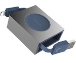 Кабель Rock Retractable Charge & Sync Cable Lightning to USB 80 см для iPad / iPhone / iPod голубой (RCB0547)