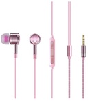Наушники с регулировкой громкости 1MORE EO301 Crystal Piston In-Ear Headphones розовые