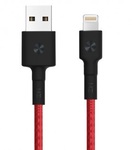 Плетеный кабель Xiaomi ZMI MFI Lightning to USB 100 см для iPad / iPhone / iPod красный (AL803)