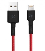 Короткий плетеный кабель Xiaomi ZMI MFI Lightning to USB 30 см для iPad / iPhone / iPod красный (AL823)